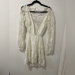 For love and lemons white lace dress